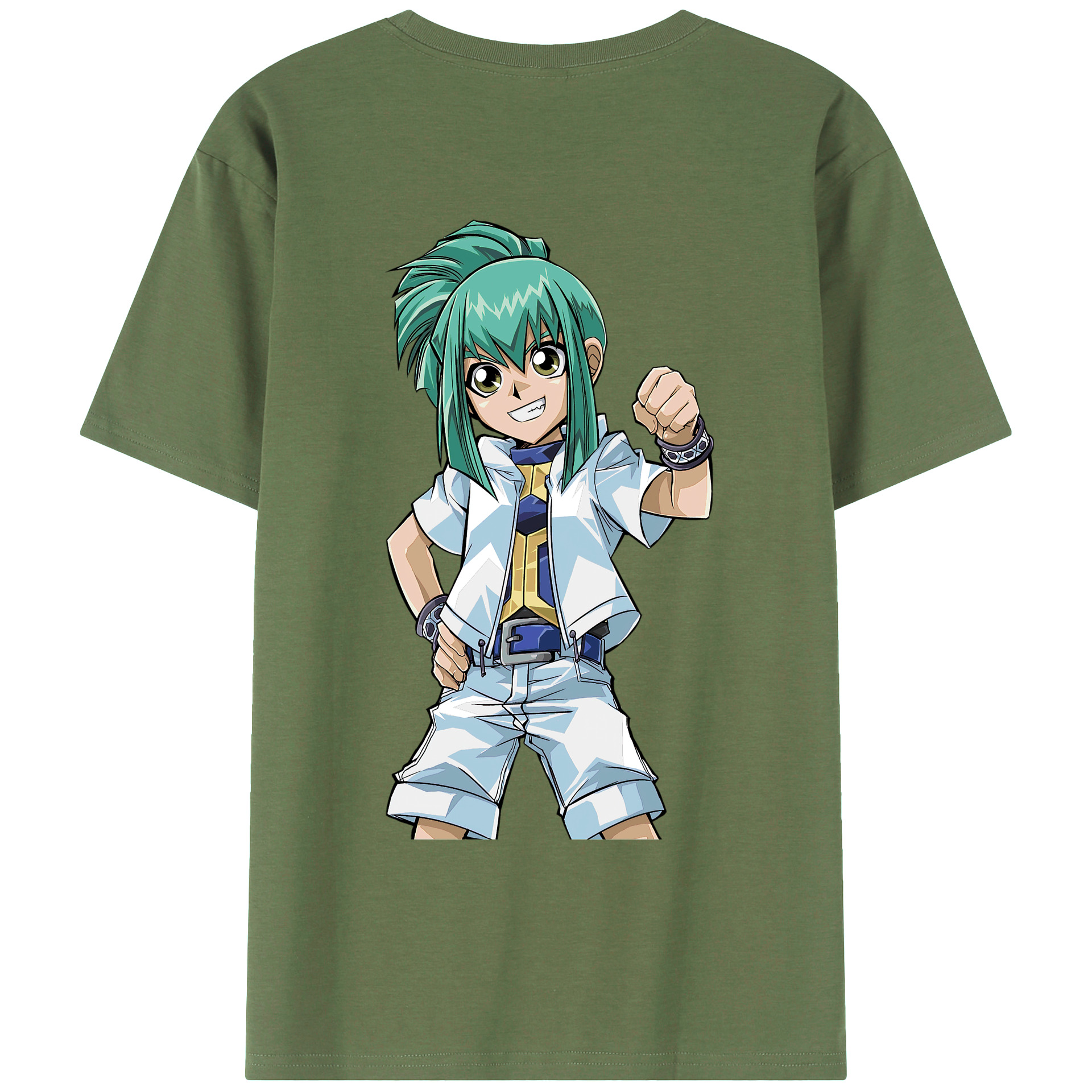 （画像用） 遊☆戯☆王 Yu-Gi-Oh! 綿100％ メンズ半袖Tシャツ（バックプリント） 通気性